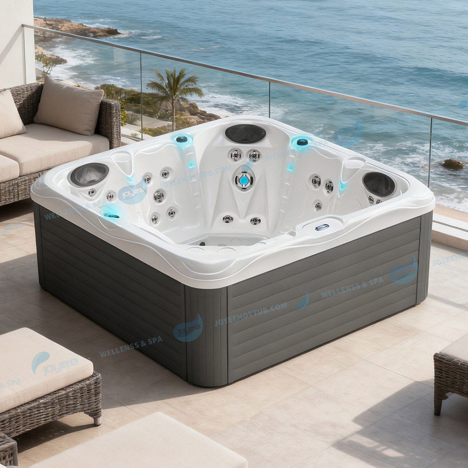 Whirlpool für 5 Personen
