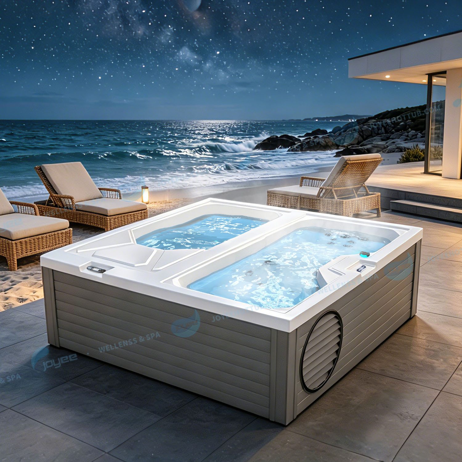 Spa mit zwei Zonen