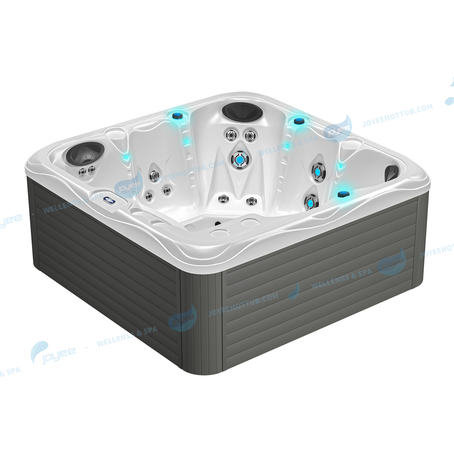 Großer Whirlpool für 6 Personen